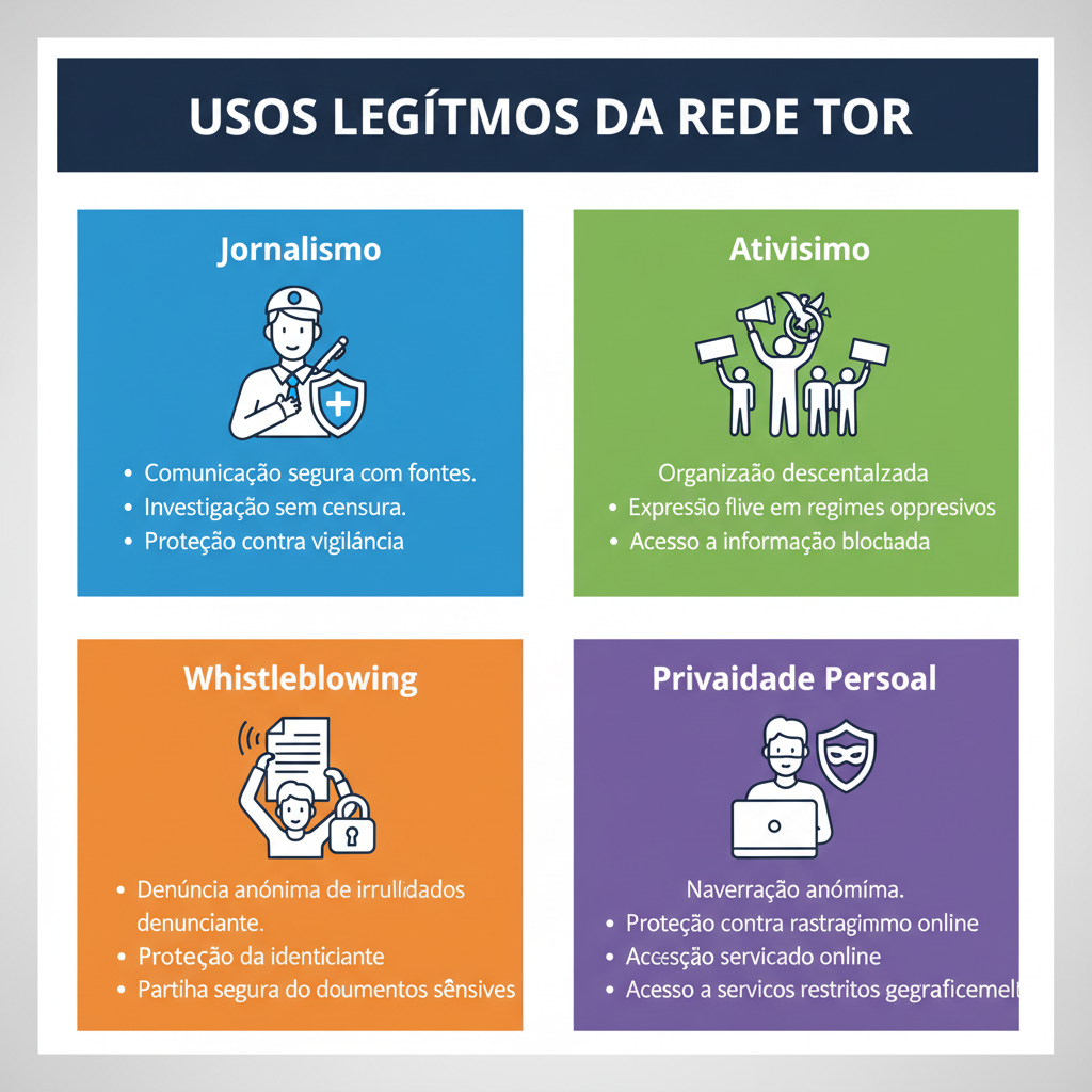 Usos legítimos e importantes da rede Tor e domínios .onion