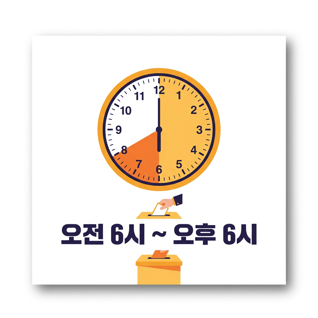 투표 시간 오전 6시~오후 6시