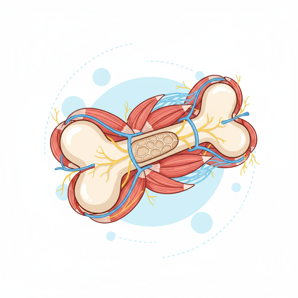 Scientific view of muscle-bone relationship