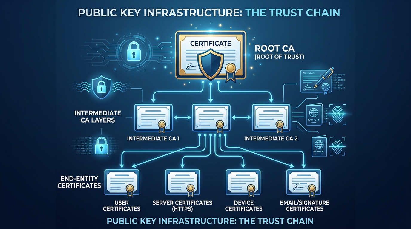 Public Key Infrastructure (PKI): Trust, Certificates, and DSC