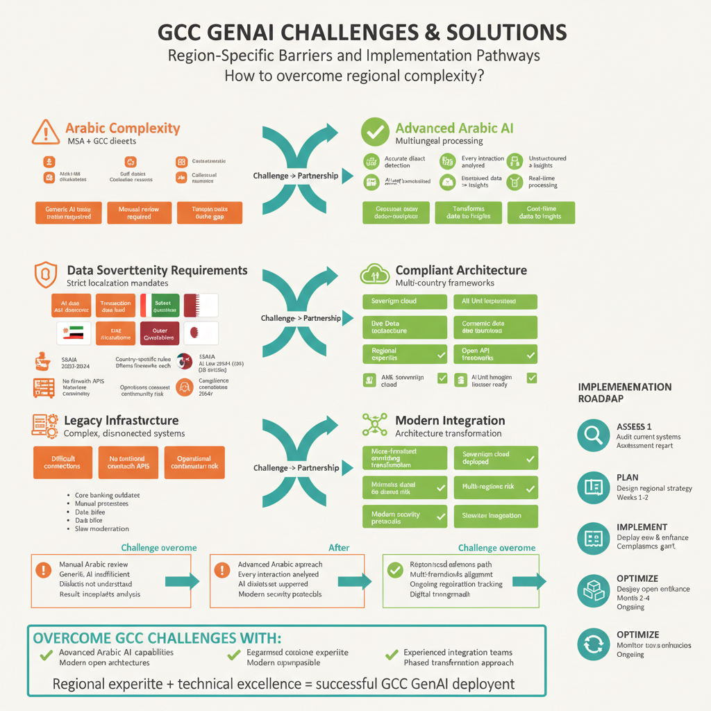 GCC GenAI Challenges & Solutions: Language, Data Sovereignty, Legacy Integration - Regional Implementation Pathways