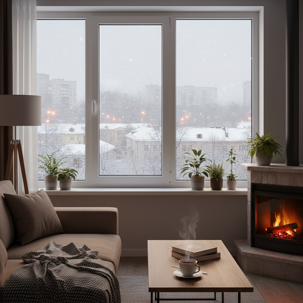 Современные ПВХ окна в белорусской квартире