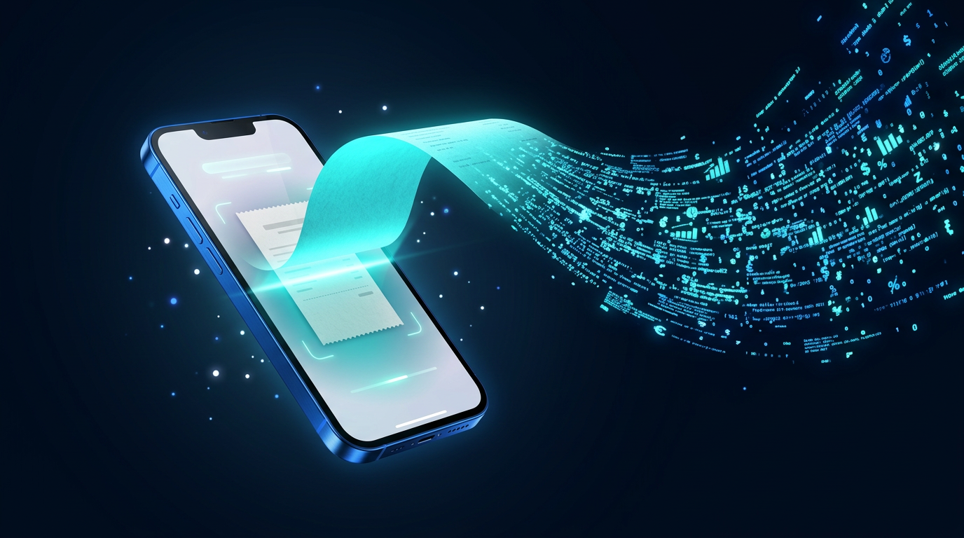 ReceiptStream AI receipt capture and management interface