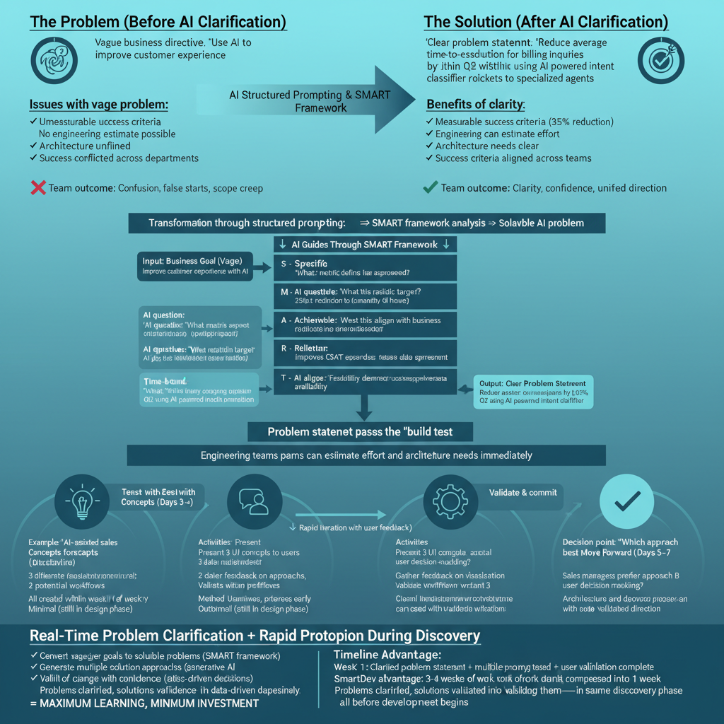 Real-Time Problem Clarification and Rapid Prototyping: Validating Solutions Before Development