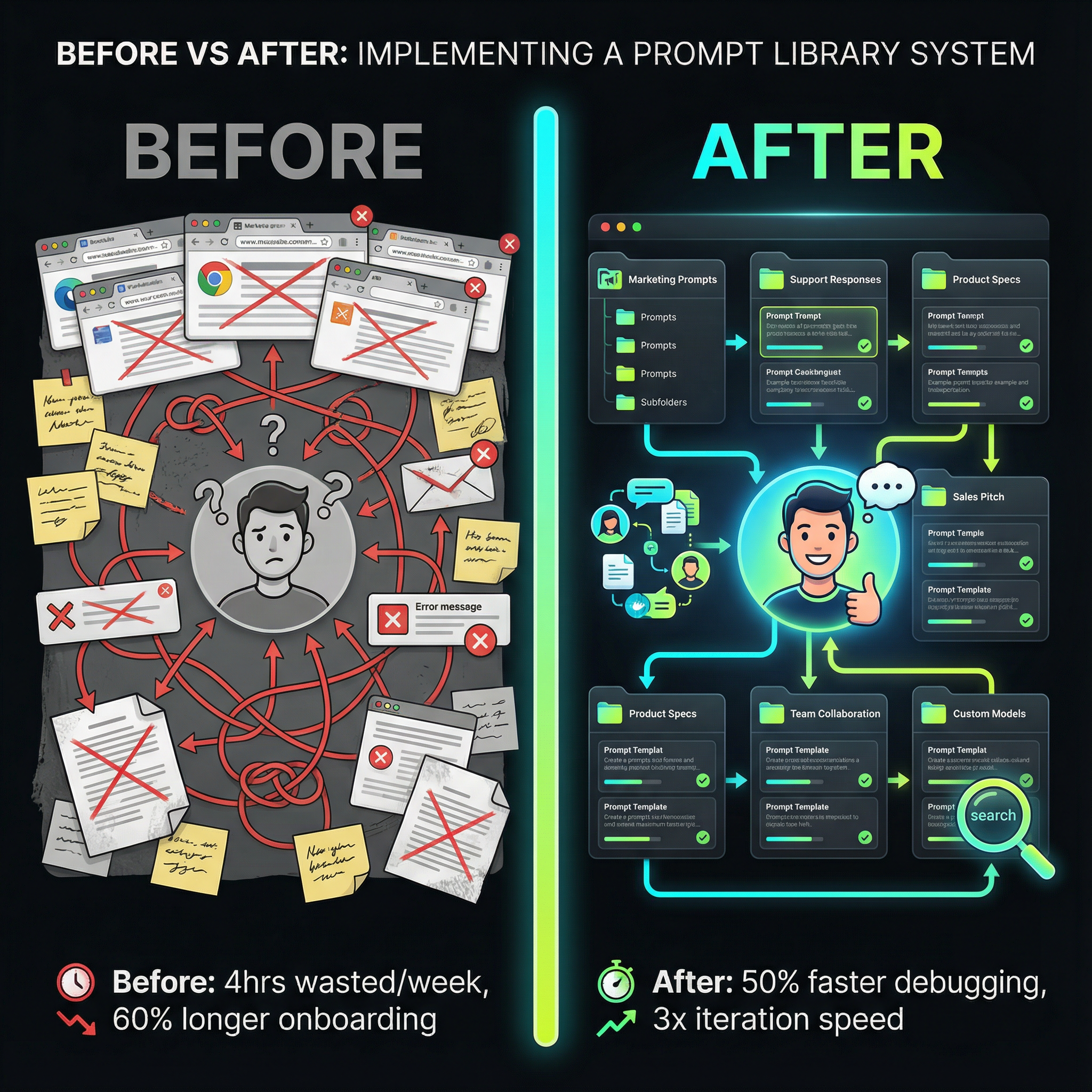 Impact of implementing structured prompt management