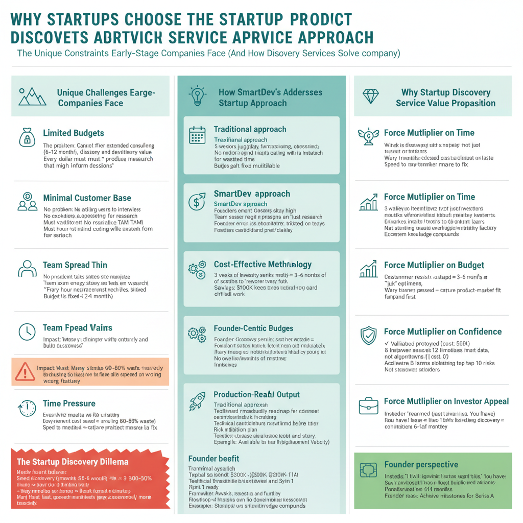 Why Startups Choose the Startup Product Discovery Service Approach: Time, Budget, and Confidence Multipliers