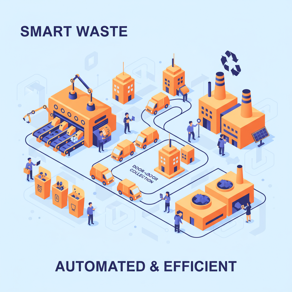 Green transformation and sustainability illustration