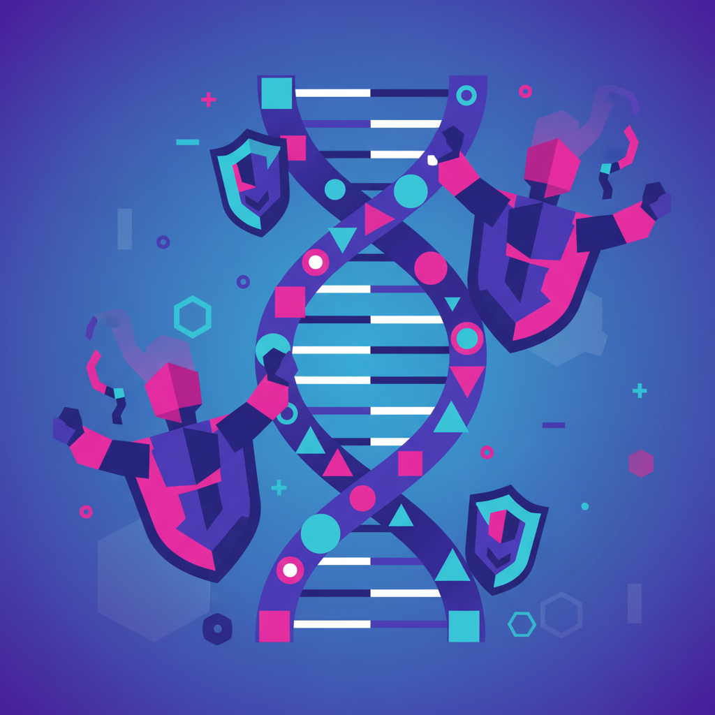 DNA Helix with P53 Protection