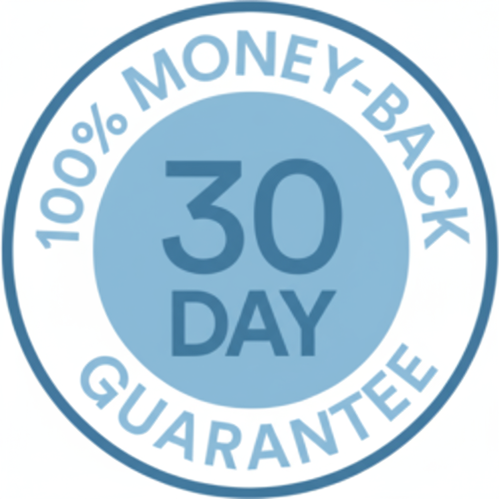 30 day money-back guarantee badge