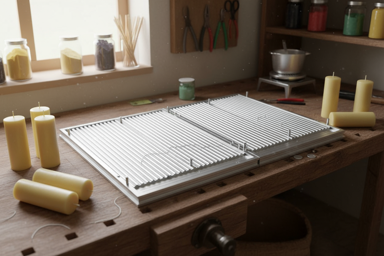 Визуальная иллюстрация традиционной формы Сергия Маузера для церковных свечей.