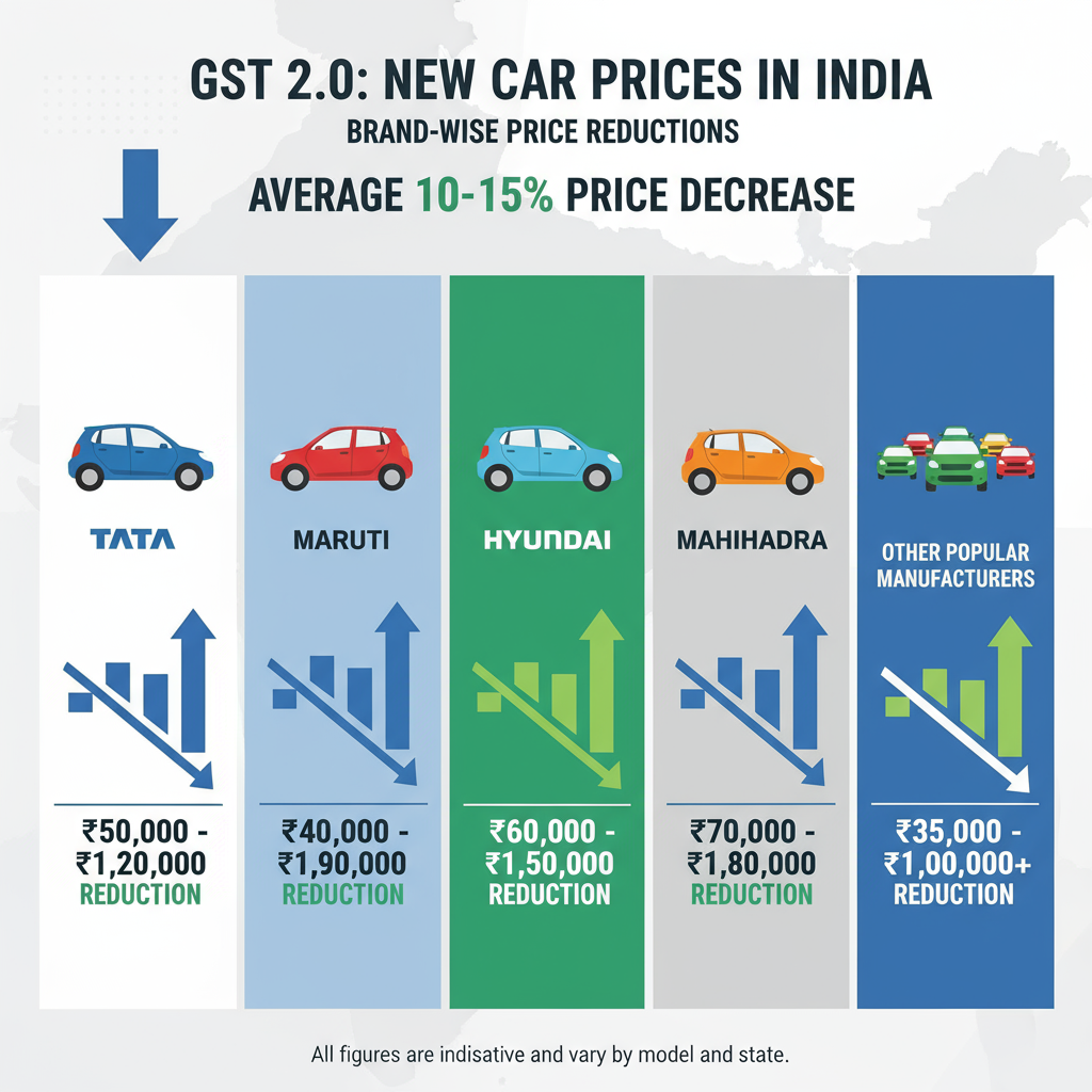 70c4d6a5-9d14-4996-ab91-6bf22a3eb8c7 New Car Prices as Per GST 2.0 Structure: Tata, Maruti, Hyundai, Mahindra, and More