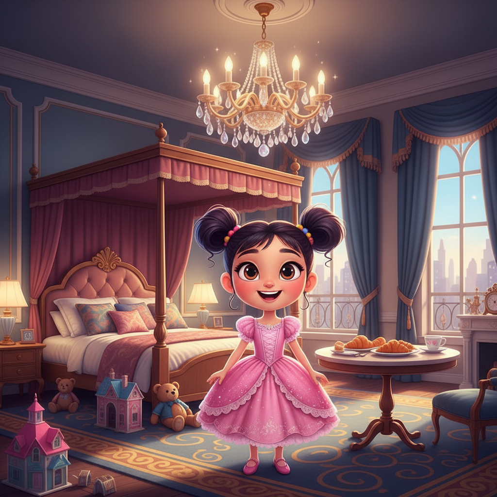 Tu Anh enjoying her hotel stay