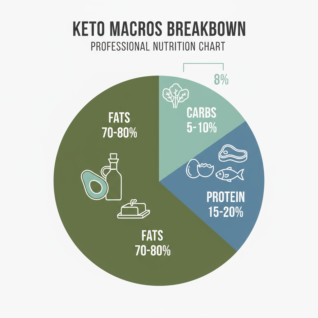 Perfect Keto Macros for Fast Ketosis: 70-80% Fat, 15-20% Protein, 5-10% Carbs