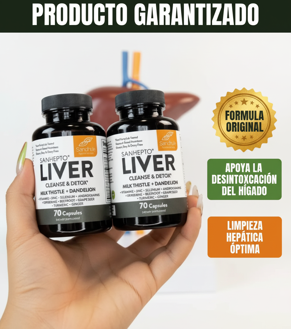 Imagen mejorada de Liver Cleanse resaltando autenticidad y beneficios hep&aacute;ticos.