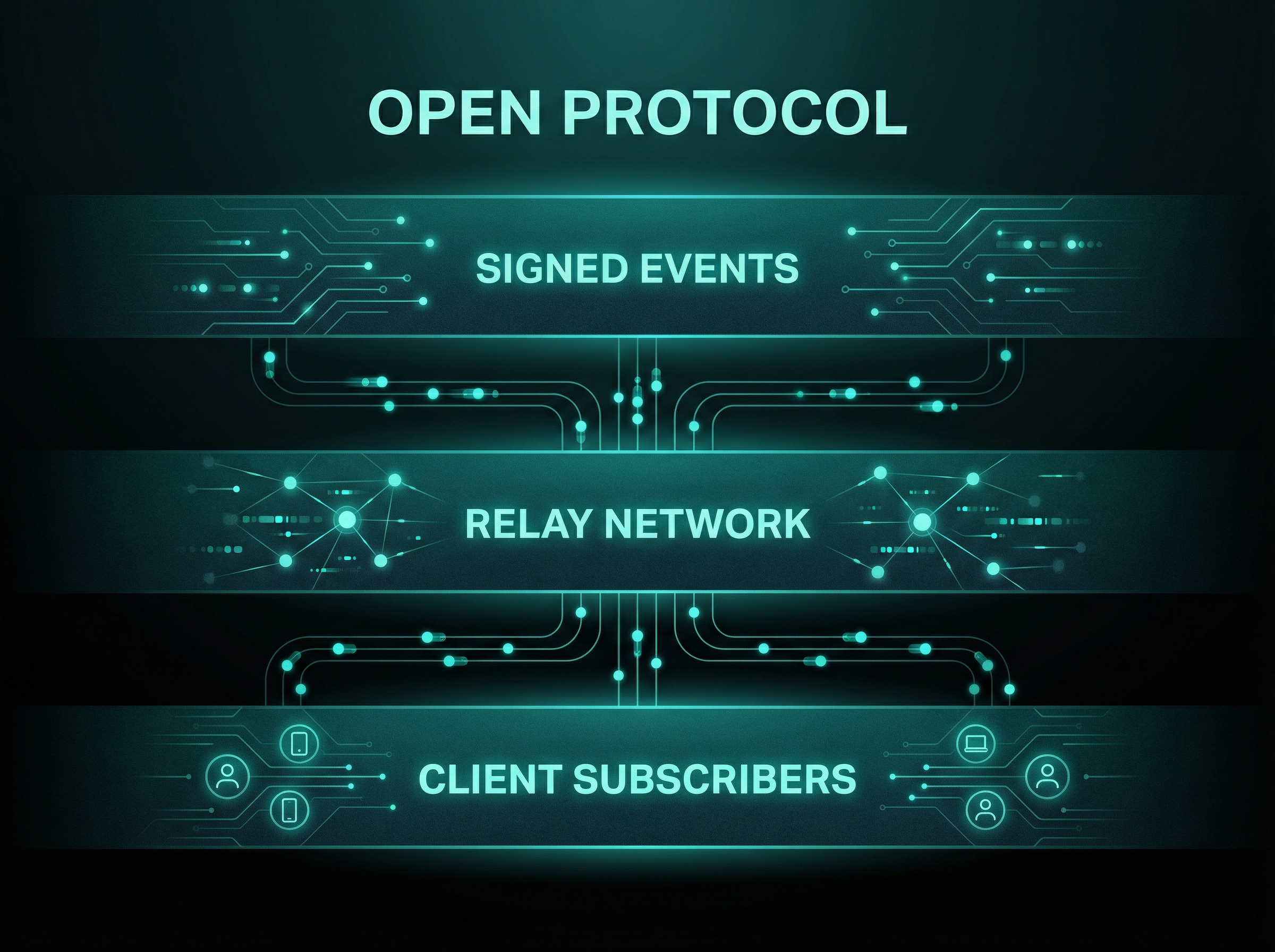 Open protocol architecture layers