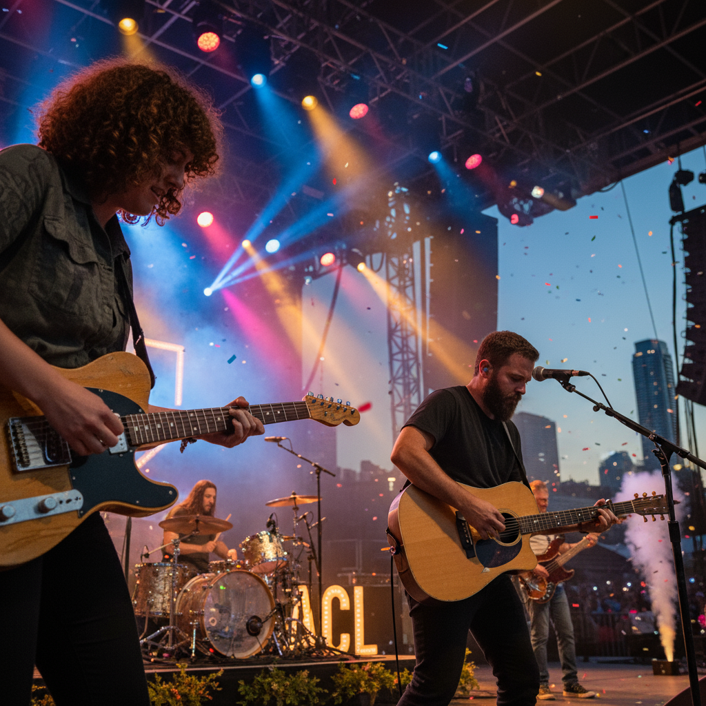 ACL Festival 2025 lineup poster featuring headliner artists Austin City Limits Music Festival October