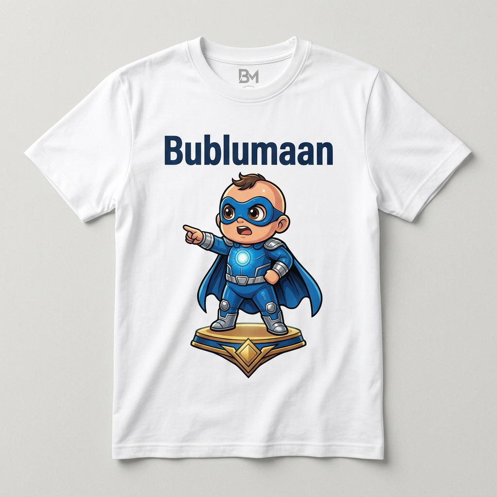 Bublumaan White T-Shirt