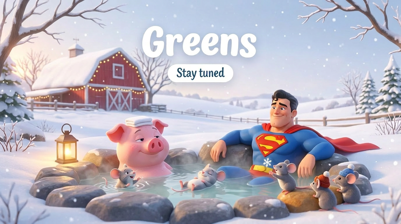 Greens 冬天場景視覺