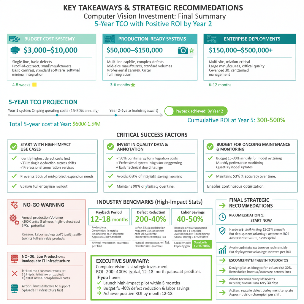 Key Takeaways: Cost Summary, Success Factors, Industry Benchmarks, and Strategic Recommendations