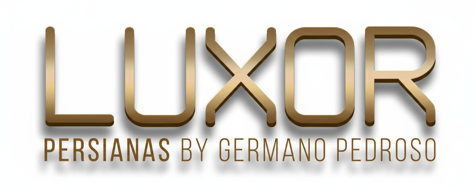 LUXOR Persianas - Premium Logo
