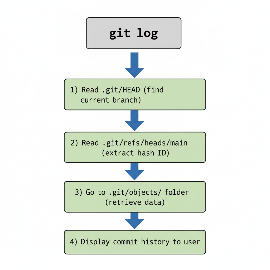 Git Log Data Flow