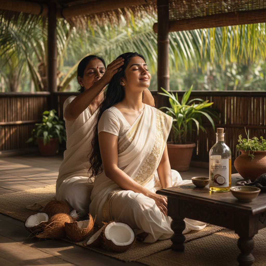 Coconut Oil Massage