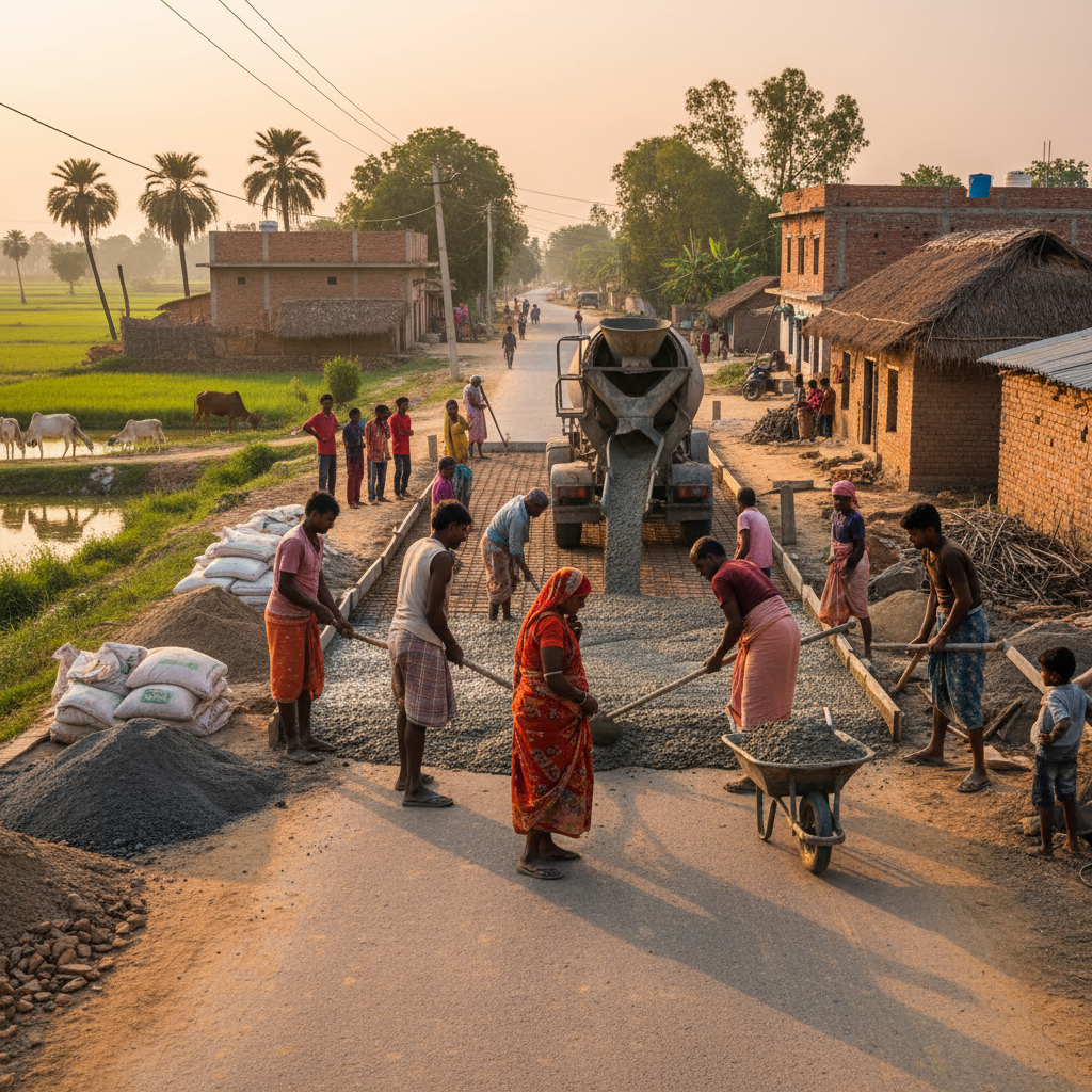 रस्ता बांधकाम