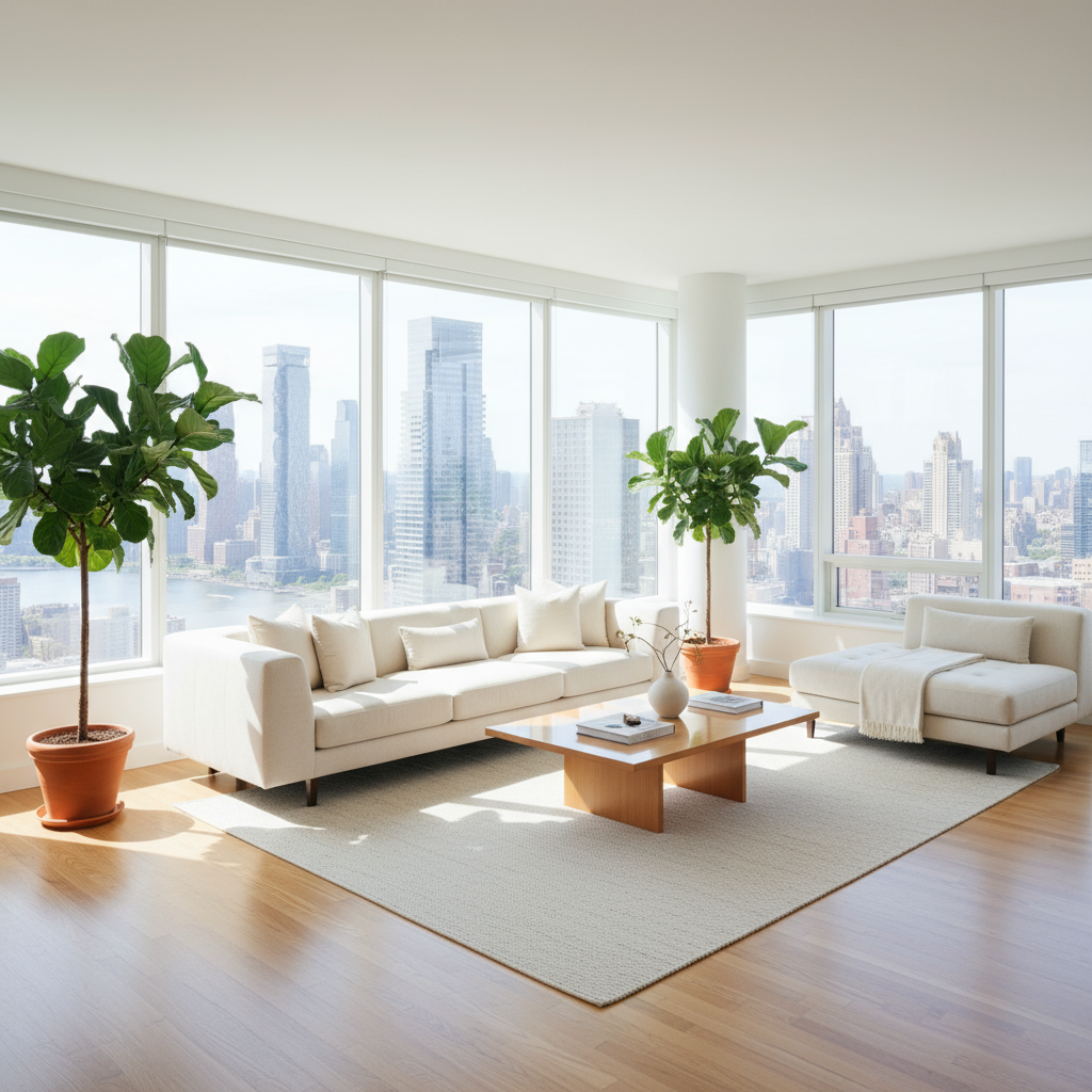 Реалистичный интерьер современной квартиры