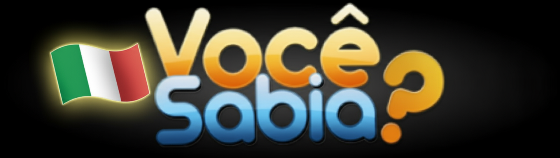 Você sabia? com bandeira da Itália animada