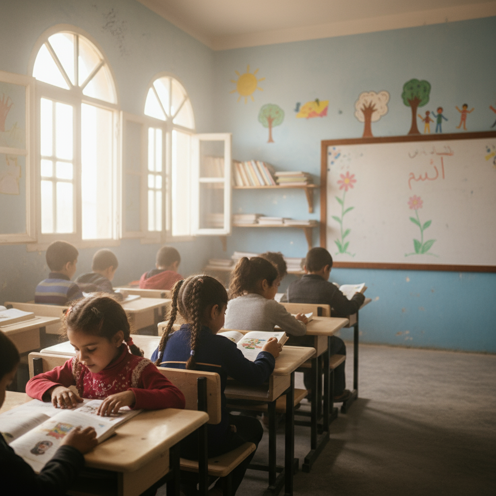 Children returning to newly rebuilt schools with renewed hope for their future