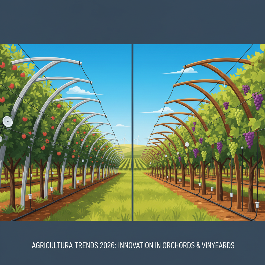 Современные промышленные сады и виноградники