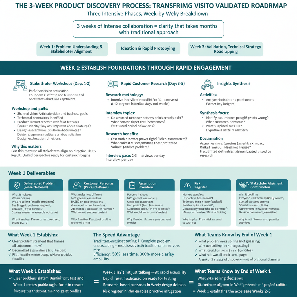 The 3-Week Product Discovery Process: Week 1 - Problem Understanding and Stakeholder Alignment