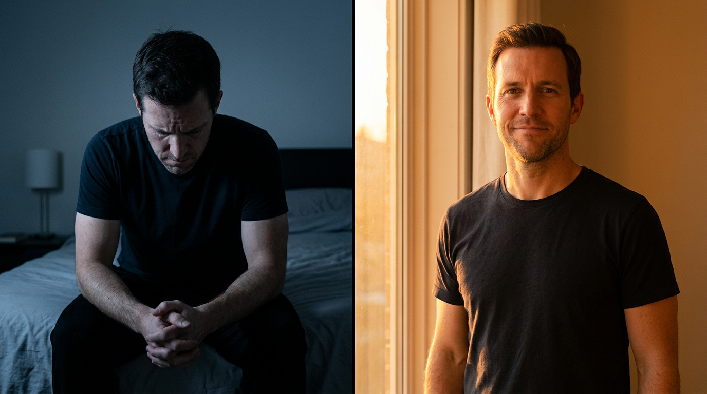 Antes y después emocional