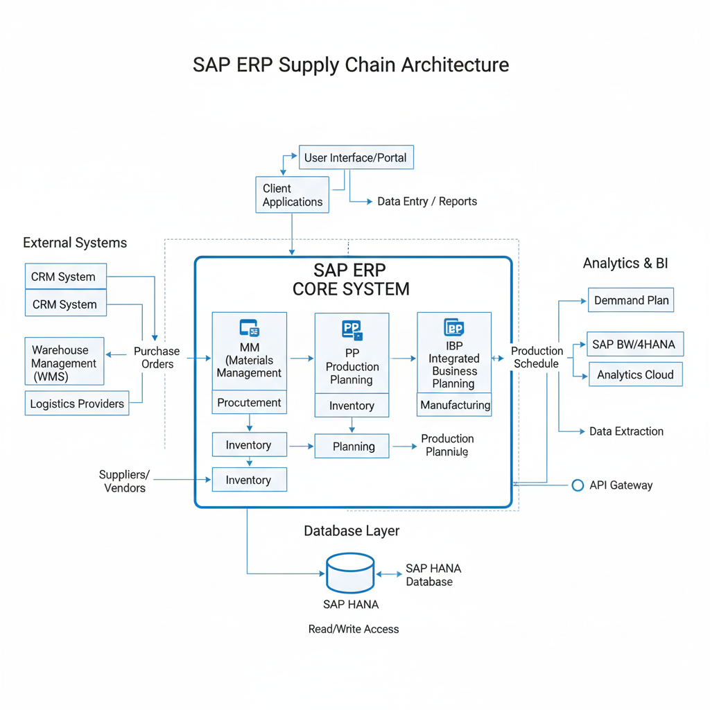 SAP Supply Chain Architecture - MM/PP/IBP Integration