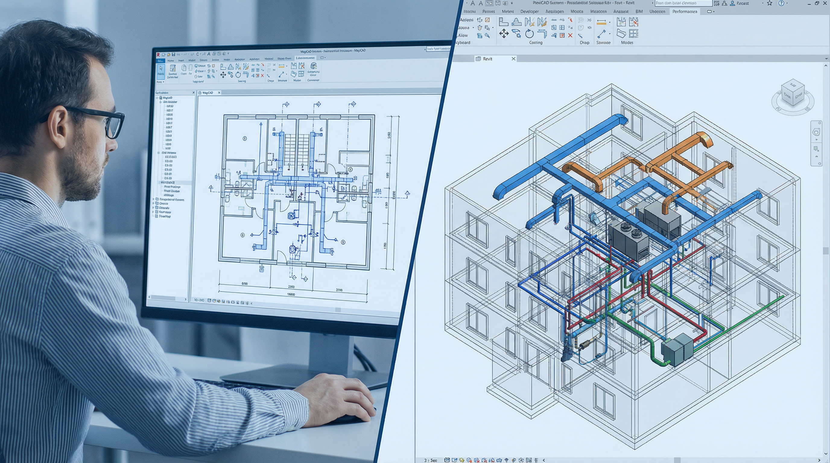 MagiCAD and Revit HVAC project