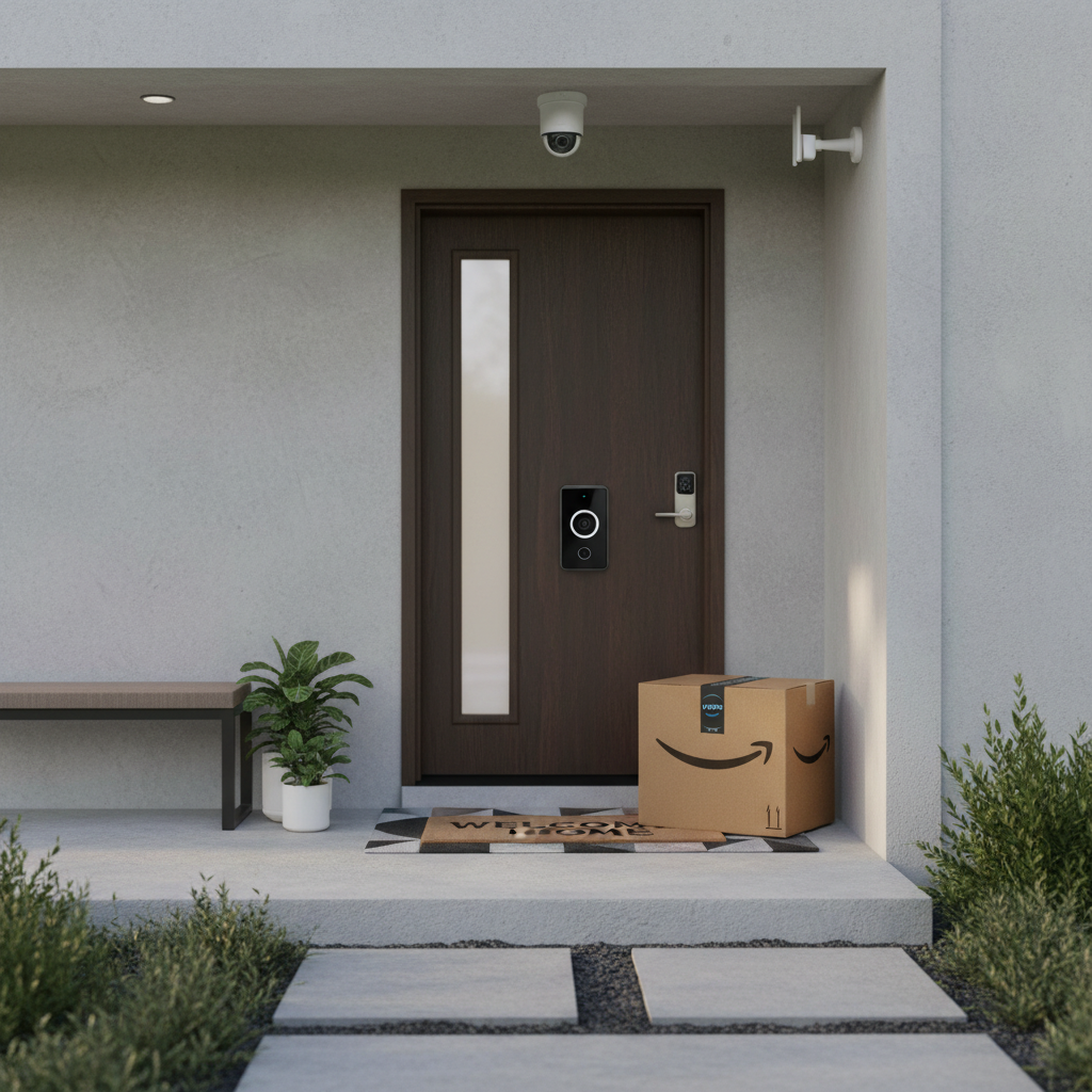 Modern smart home security entry