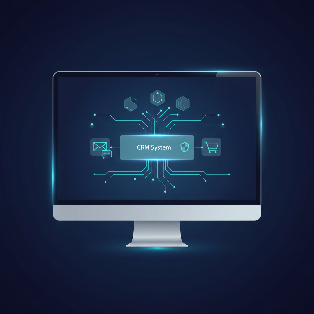 AI agents connecting CRM dashboards, email, chat, and ecommerce systems