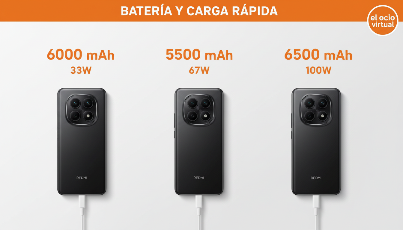 Batería y carga Redmi Note 15