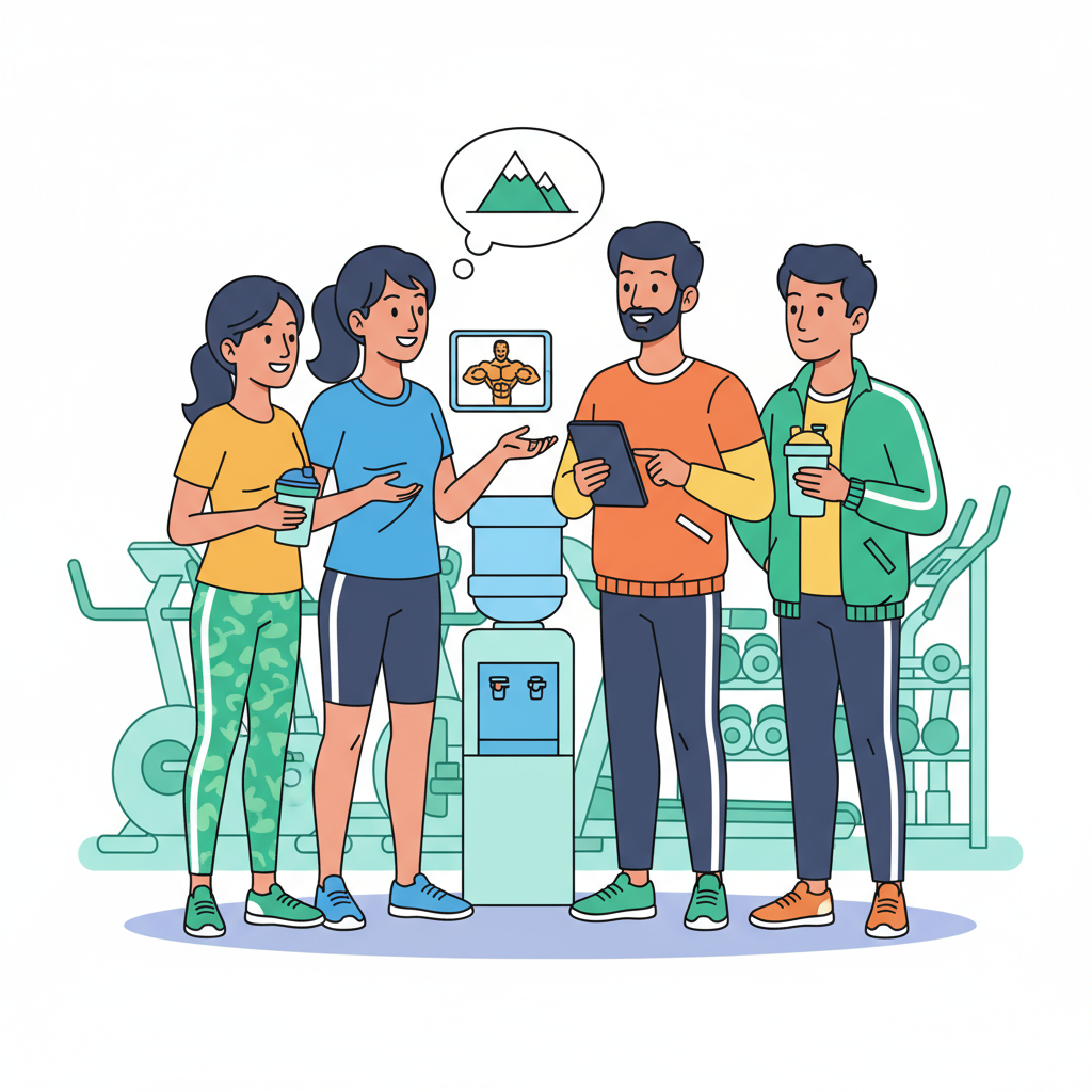 Indian professionals discussing fitness and bone health