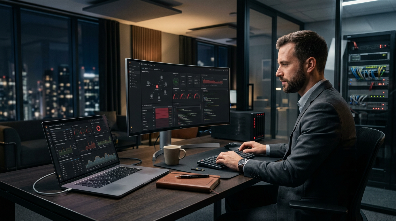 Visuel premium pour offre de services IT