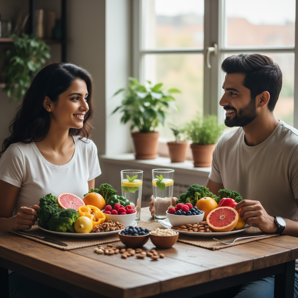 Healthy diet for clear skin