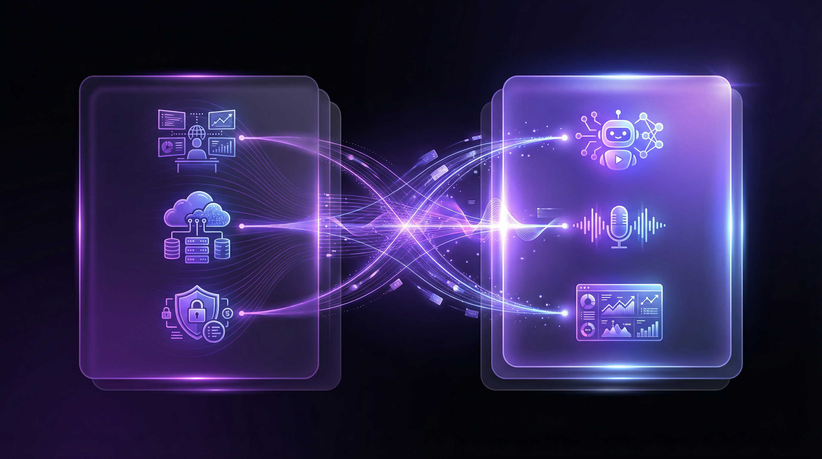 Two-layer enterprise AI architecture