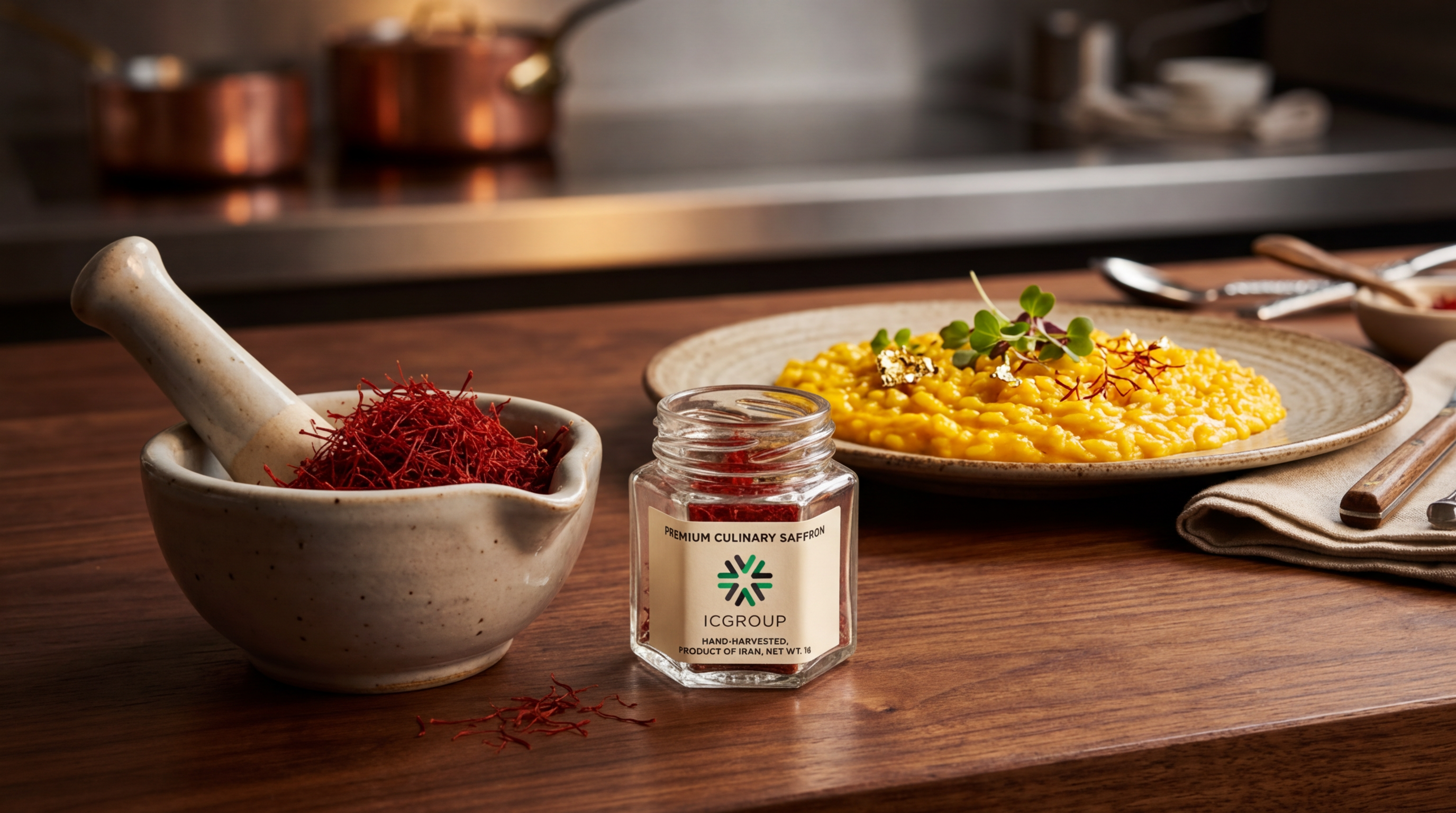 Premium saffron culinary applications