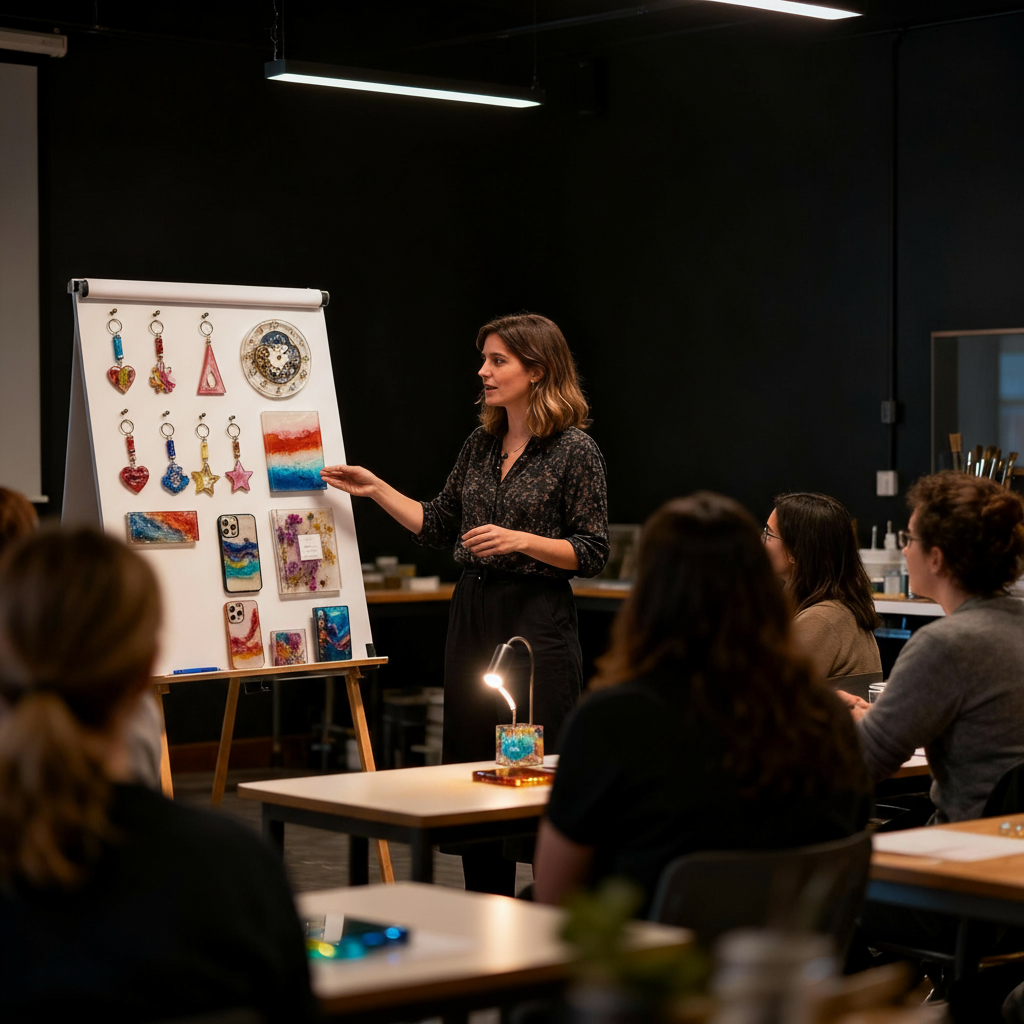 Taller práctico con resina para emprender