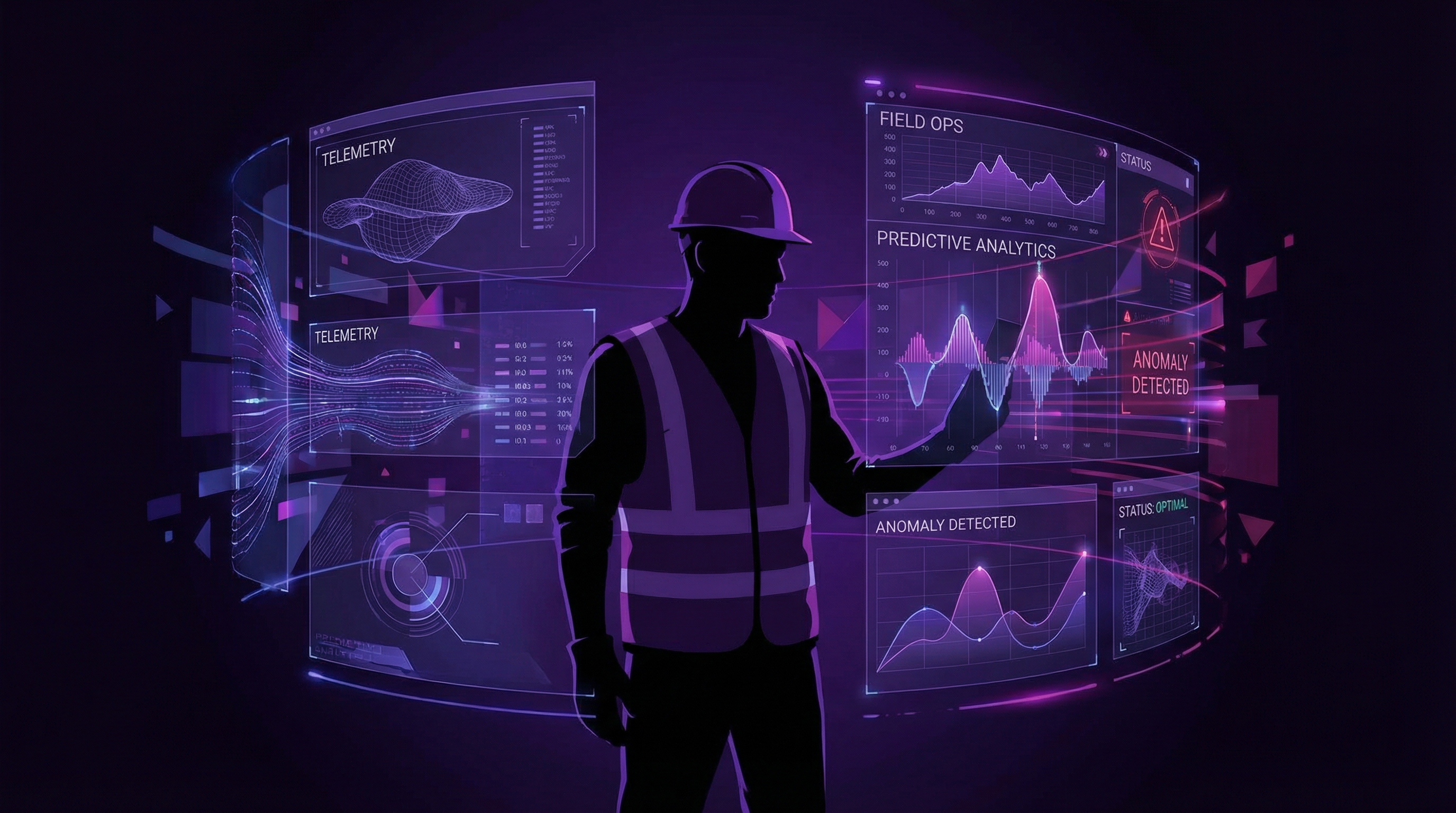 Field AI and predictive telemetry visualization