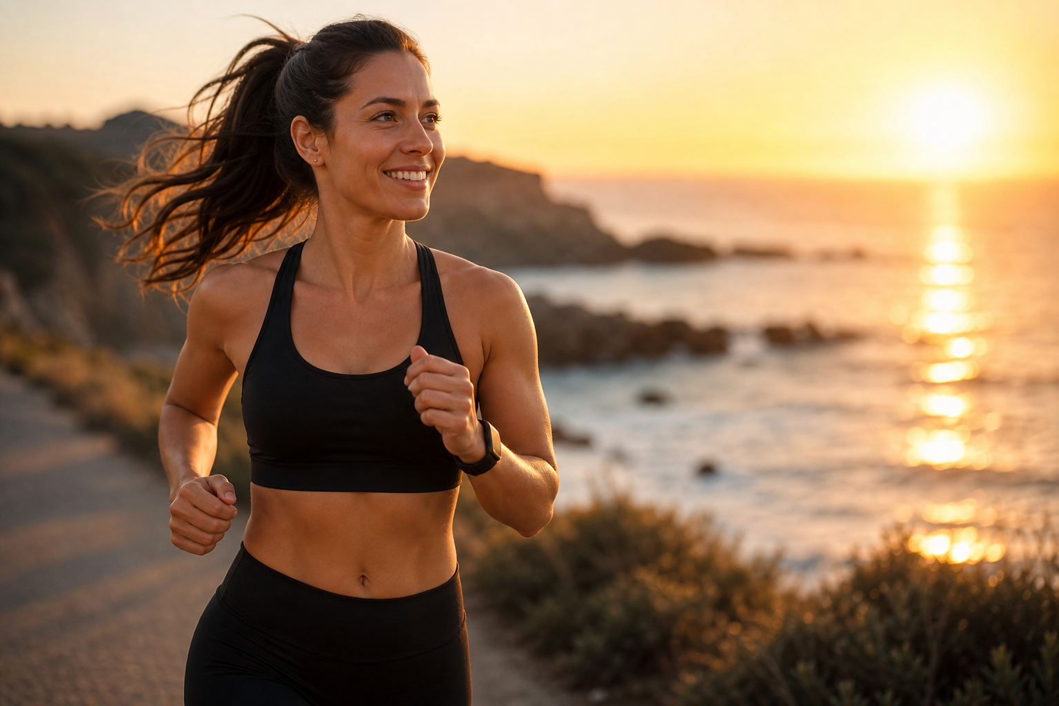 Healthy athletic woman