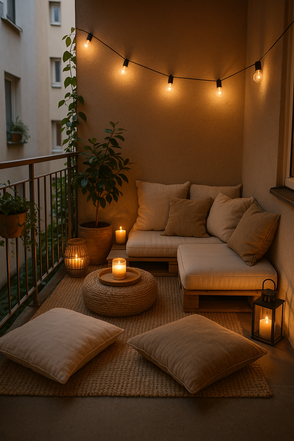 Muebles chill-out perfectos para balcones y terrazas pequeñas