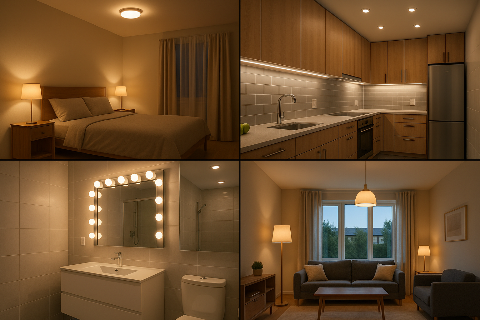 Ideas de iluminación práctica para diferentes espacios del hogar