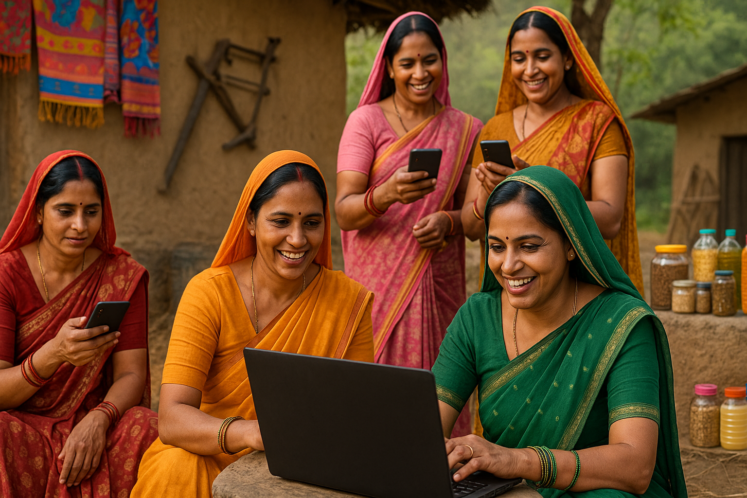 Women empowerment: The key to breaking poverty chains through self-help groups and digital literacy