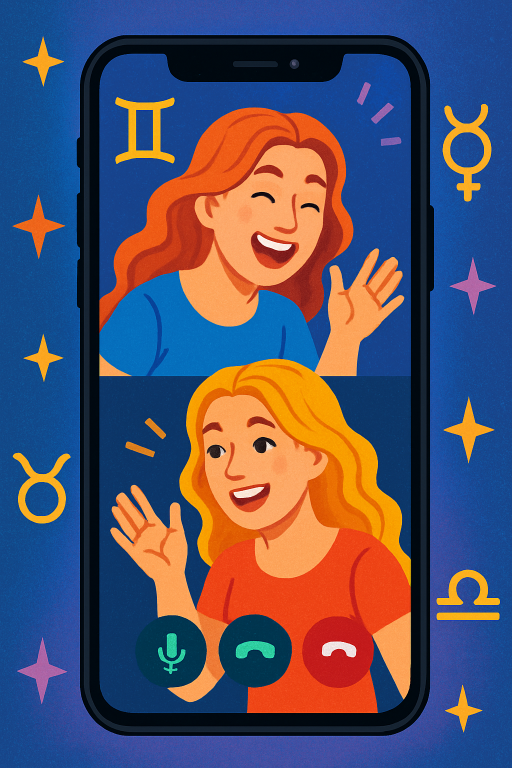 Gemini Twins Videocall Socializing